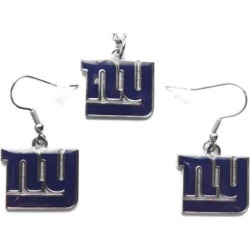 Sports Team Logo Necklace and Dangle Earring Charm Set