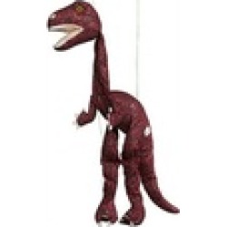 Sunny Toys WB967B Marionette Puppet - 38 in. - Large Burgundy Dinosaur