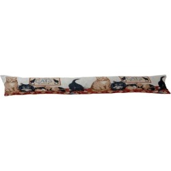 Evelots Cat Print 37" Draft Stopper