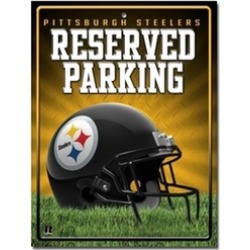 Pittsburgh Steelers Metal Parking Sign