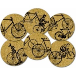 Corkology 390 Bicycles Cork Coaster Sets