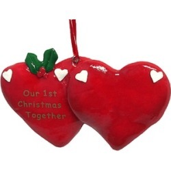 24 "Our 1st Christmas Together" Christmas Ornaments To Personalize