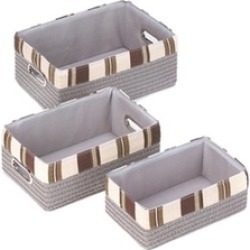 Neutral Basket Home Kitchen Furniture Trio