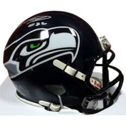 Autographed Robert Turbin Seattle Seahawks Speed Mini Helmet