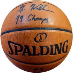Autographed Gus Williams Seattle Sonics Spalding I/O Basketball