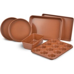 6pc Nonstick Copper Bakeware Set Copper Aluminum