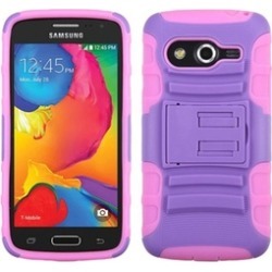 Insten Hybrid Plastic Case w/stand For Galaxy AvantPink/Purple