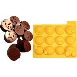 Reusable 12 Different Emoji Ice Cube Tray Silicone Mold