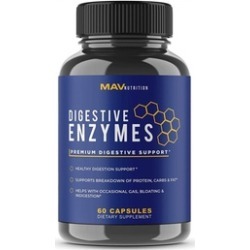 Digestive Enzymes, Probiotics Supplement, 60 Capsules