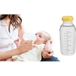 BPA Free Sterile Baby Bottles Breast Milk Bottle With Lids 8oz 250ml