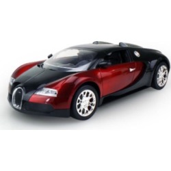 Model Car Bugatti Steering Wheel R/C Car 1:10 Scale 2050F Red & Black
