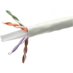 MP Cat6 Ethernet Bulk Cable Solid UTP CMP Plenum 23AWG 1000ft White