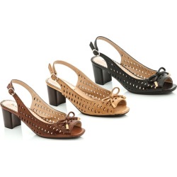 Rasolli Women's Aneta Lacer-Cut Low Heels