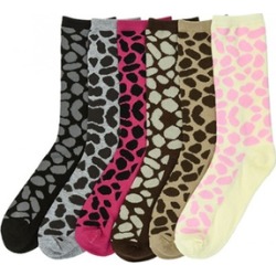 Ladies Panther Crew Socks 12 Pieces Variety Color Pack
