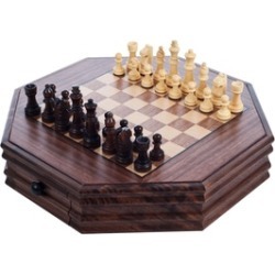 Trademark Games Octagonal Chess and Checkers Set