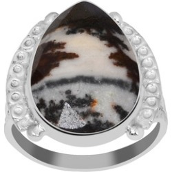 Orchid Jewelry 925 Sterling Silver 4 2/3 Carat Outback Jasper Ring