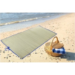 Compact Beach Straw Roll-Up Mat (2-Pack)