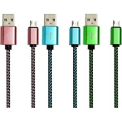 USB Cable 2A Nylon Braided High Speed Charge Cord for Android