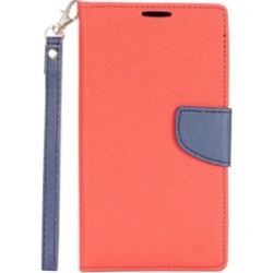 Insten Flip Leather Fabric Case Lanyard w/stand For LG Stylo 2 Plus