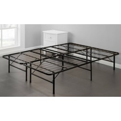 New Modern Bi-Fold Folding Platform Metal Bed Frame Mattress Foundation BF