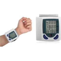 Digital Wrist Cuff Heart Beat/Blood Pressure/Pulse Meter