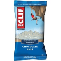 CLIF BAR - Energy Bar - Chocolate Chip - 2.4 Ounce Protein Bar, 12 Ct