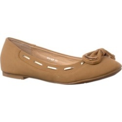 Riverberry Women's 'Milap' Bow Accent Round Toe Flats, Taupe