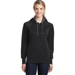Sport-Tek LST250 Ladies Tech Fleece Hooded Sweatshirt Black - Extra Small
