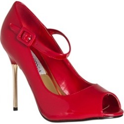 Riverberry 'Peep Toe Mary Jane Style Stiletto Heels, Red Patent