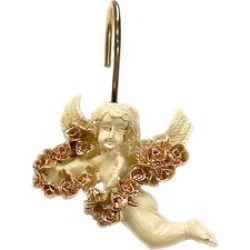Carnation Home Fashions Romance Resin Shower Curtain Hooks