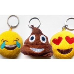 Plush Emoji Keychains