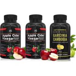 Angry Supplements Apple Cider Vinegar (2-Pack) and Garcinia Cambogia (60-Count)