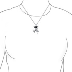 Sterling Silver Libra Zodiac Sign Pendant