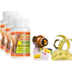 Garcinia Cambogia 1300 Extract 3 Bottles 60 Caps Capsules Weight Loss