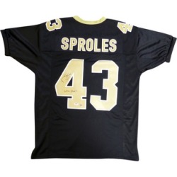Autographed Darren Sproles New Orleans Saints Black Custom Jersey