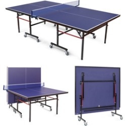 Goplus Foldable Competition-Ready Table Tennis Table Removable Net
