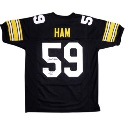 Autographed Jack Ham Pittsburgh Steelers Black Custom Jersey