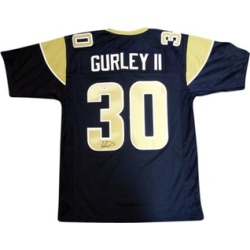Autographed Todd Gurley Los Angeles Rams Blue Custom Jersey