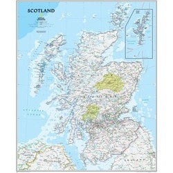 National Geographic Maps RE01020536 Scotland Executive Wall Map