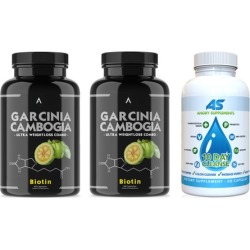 Angry Supplements Garcinia Cambogia with Biotin and 10 Day Cleanse Weight Loss Supplement Set (3-Pack)