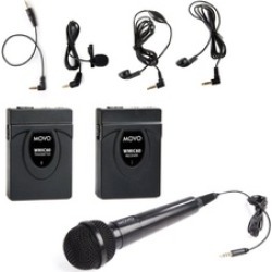 Movo WMIC60 2.4GHz Wireless Lavalier & Handheld Microphone System