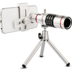 Universal Optical Zoom Mobile Phone Telephoto Lens Silver