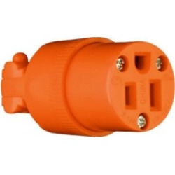 Pass & Seymour 6887OCC10 Standard Grade Connector Orange, 15A/125V