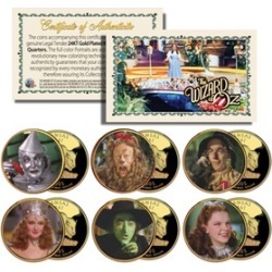 Wizard of Oz Kansas US Statehood Quarter (6-Coin Set)