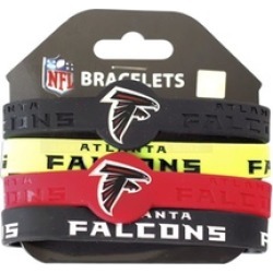 Sports Team Logo Set of 4 NFL Silicone Rubber Wrist Band Bracelet