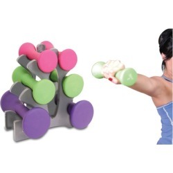 Women Gym Exercise Training Hand Weights Dumbbells Set Workout Fitness