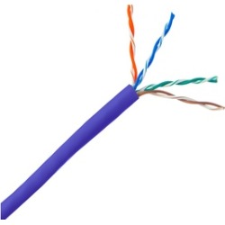 Cables To Go 27341 500Ft Cat 5E 350Mhz Solid Plenum Cmp Cable - Blue