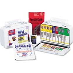 First Aid Only, Inc First Aid Kit For 10 People, Osha/Ansi, Metal Case
