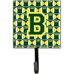 Carolines Treasures CJ1075-BSH4 Letter B Football Green & Yellow Leash or Key Ho