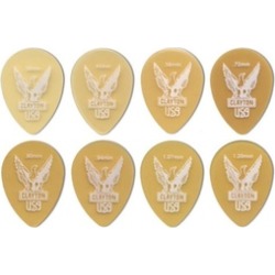 Clayton UST107 Ultem Tortoise Small Teardrop Guitar Picks 1.07 mm